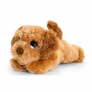 Keel toys pluche bruine cockapoo honden knuffel