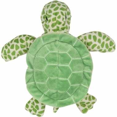 Zeedieren handpoppen knuffels schildpad groen