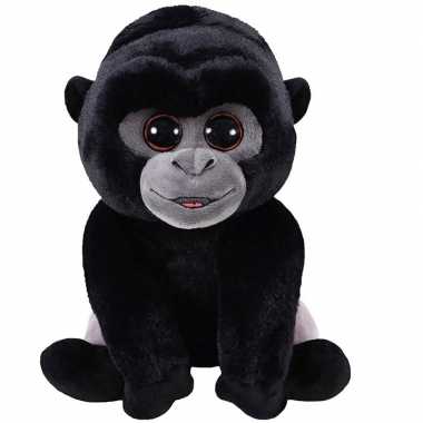 Zwarte pluche baby gorilla aap/apen knuffel