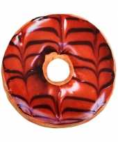 Bed kussen bruine donut knuffel 10071787