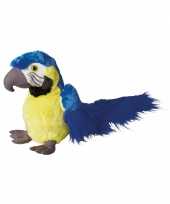 Blauwe papegaai knuffel