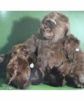 Bruine pluche gorilla knuffel