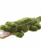 Groen krokodil pluche knuffel 10055509