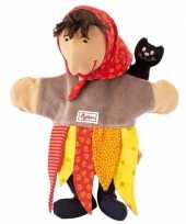 Handpop poppenkast heks knuffel