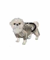 Honden outfit zebra jasje knuffel