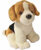 Huisdieren knuffels beagle hond bruin zwart 10210563