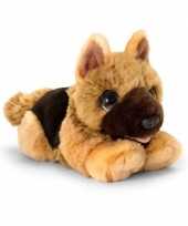 Keel toys pluche bruine herdershond honden knuffel 10192945