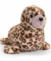 Keel toys pluche bruine zeehond knuffel
