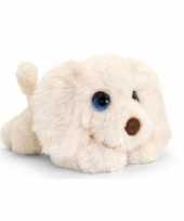 Keel toys pluche witte labradoodle honden knuffel 10140786