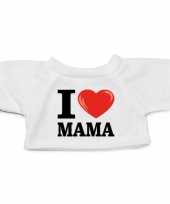 Knuffel kleding i love mama shirt wit xl clothies knuffel