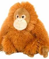 Knuffel pluche orang utan oranje