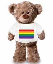 Knuffel teddybeer gaypride vlag t-shirt