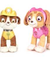 Paw patrol knuffels set karakters rubble skye 10247282