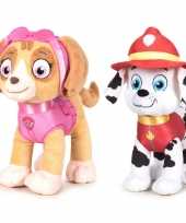 Paw patrol knuffels set karakters skye marshall