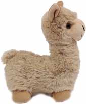 Pluche beige alpaca lama knuffel staand