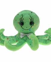 Pluche groene octopus inktvis knuffel