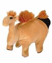Pluche handpop kameel knuffel