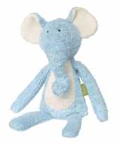 Pluche olifant knuffel blauw 10108126