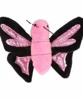 Pluche roze vlinder knuffeldier