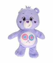 Pluche troetelbeertje knuffel paars 10262135