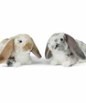 Set luxe pluche hangoor konijnen knuffels
