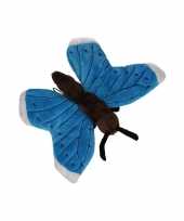 Vlinder knuffeltje blauw