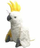 Witte papegaai knuffeldieren