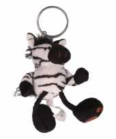Zebra sleutelhangers knuffel