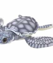Zeedieren knuffels schildpad grijs